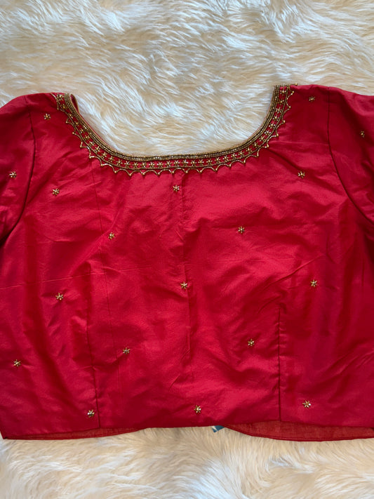 Red blouse